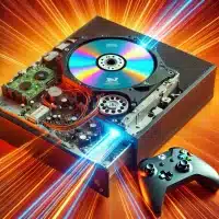 An image focused on the DVD and Blu-Ray laser repair for Xbox One, S, and X consoles.