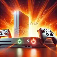 Image focused on Xbox One S and X consoles that are not powering on