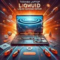 Toshiba laptop liquid damage repair.