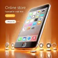 an iPhone 6s, focusing on its sleek design and home button.