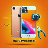 iPhone 7 rear camera repair. Display the iPhone 7 prominently