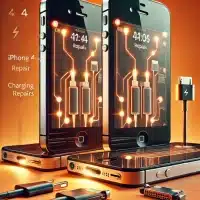 iPhones 4 and 4S with a focus on charging port repairs, indicating the need for replacement