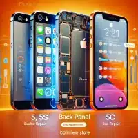 iPhones 5, 5S, 5C, and 5SE with a focus on back repairs, indicating the need for back