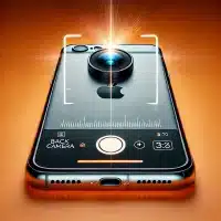 showing an iPhone 6 with a focus on the back camera, indicating the need for repair