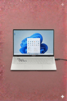 A premium replacement UK-layout QWERTY keyboard for an Asus ZenBook, featuring original tactile response and backlit support, displayed on a solid light pink background for Atlantis repair services.