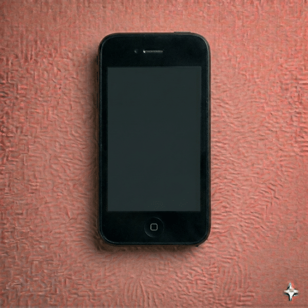 Close-up of a replacement Home button assembly and internal flex cable for the iPhone 3G and 3GS, positioned on a solid light pink background for Atlantis repair services.