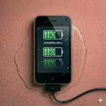 Close-up of an internal logic board for the iPhone 3G and 3GS being treated for liquid damage and corrosion, positioned on a solid light pink background for Atlantis repair services.