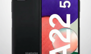 Professional diagnostic view of the Samsung Galaxy A22 showcasing the front display and rear camera housing, isolated on the Atlantis signature white and grey studio background.