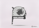 Professional Asus laptop cooling fan replacement part, unbranded and clean design, featured on the signature Atlantis white and grey studio background