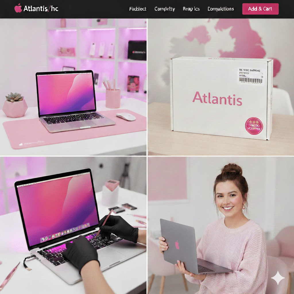 Atlantis technician repairing an iPhone screen