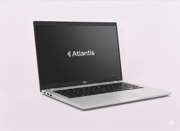 Technician Atlantis performing a professional Dell laptop fan replacement and thermal service in a high-tech workshop