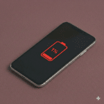 Close-up of a high-quality replacement lithium-ion battery with a precision connector for the iPhone X, XR, and XS series, positioned on a solid light pink background for Atlantis repair services.