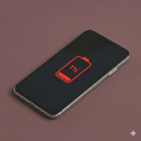 Close-up of a high-quality replacement lithium-ion battery with a precision connector for the iPhone X, XR, and XS series, positioned on a solid light pink background for Atlantis repair services.