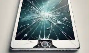 a ipad with a broken home button